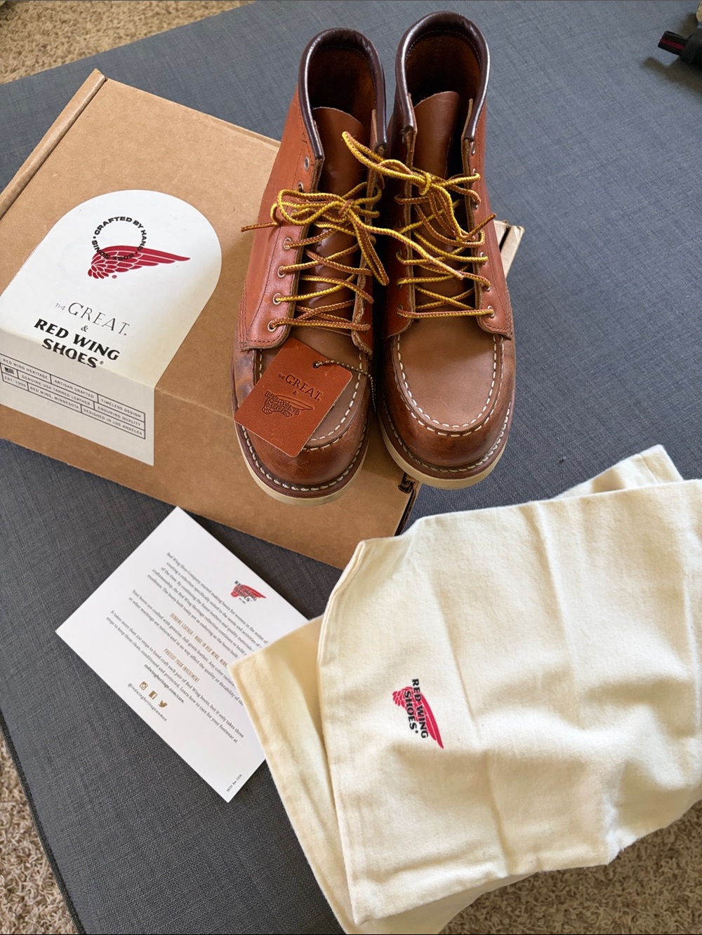 RARE THE GREAT by Red Wing  Shoes Iconic Classic Moc